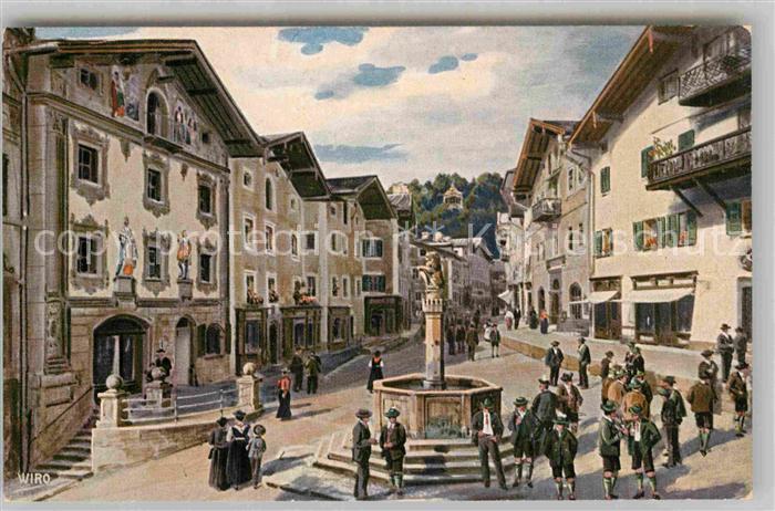 Verlag Wiedemann WIRO Nr. 2388 A Berchtesgaden Marktplatz
