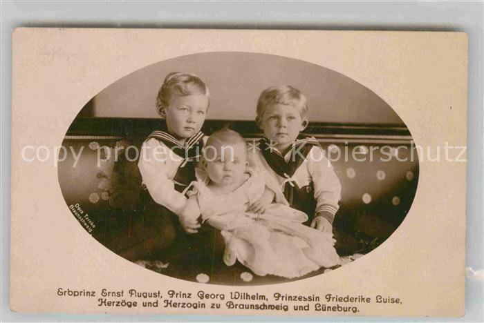 Adel Braunschweig Erbprinz Ernst August Prinz Georg Wilhelm Prinzessin Friederik