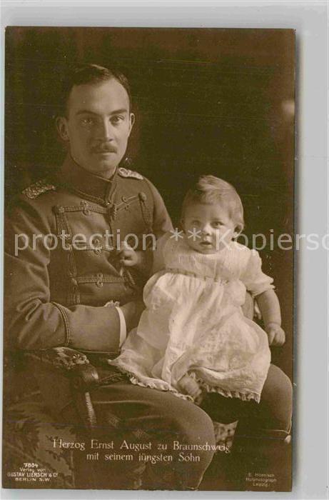 Adel Braunschweig Herzog Ernst August mit Sohn