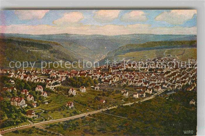 Verlag WIRO Wiedemann Nr. 2446 Freudenstadt Aufnahme vom Zeppelinluftschiff