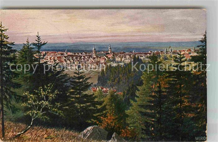 Verlag WIRO Wiedemann Nr. 2451 B Freudenstadt von der Charlottenh