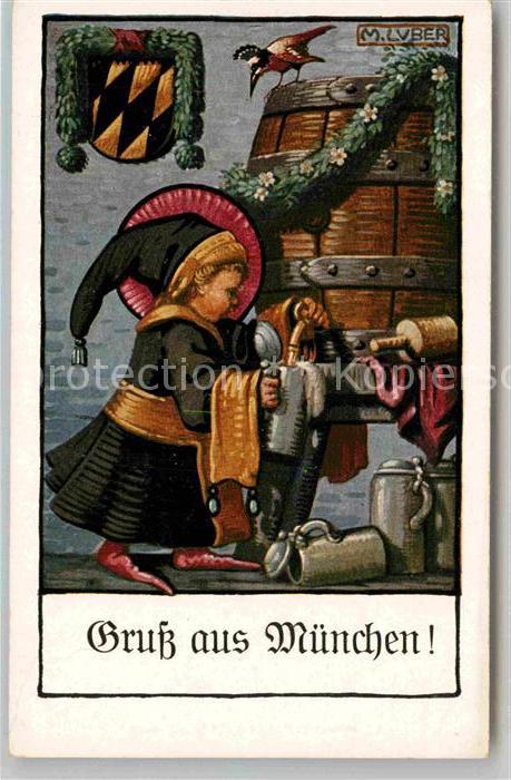 Luber Max Muenchner Kindl Muenchen Bierfass Bierkruege