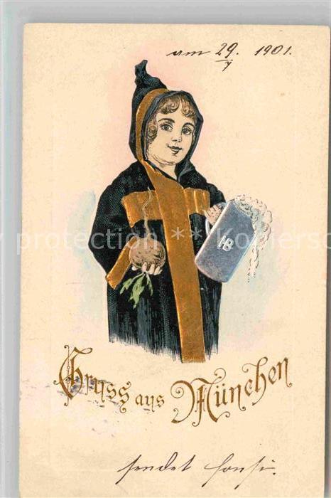Muenchner Kindl Muenchen Bierkrug Ruebe Litho