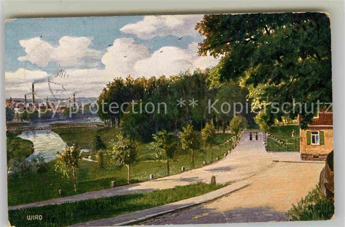 Verlag Wiedemann WIRO Nr. 2680 A Pforzheim Blick vom Kupferhammer