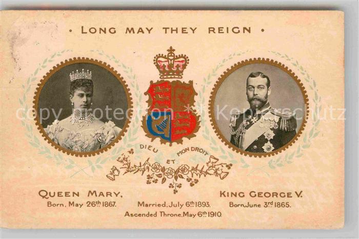 Adel England Queen Mary King George V.