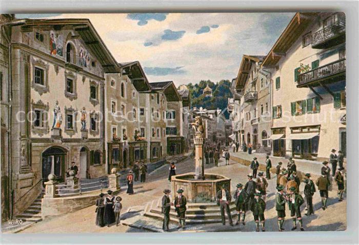 Verlag Wiedemann WIRO Nr. 2388 A Berchtesgaden Marktplatz