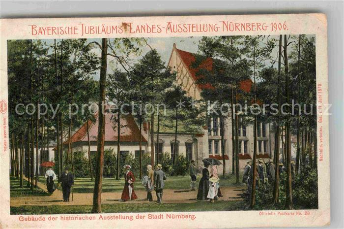 Ausstellung Bayr Landes Nuernberg 1906 Gebäude Stadt Nürnberg