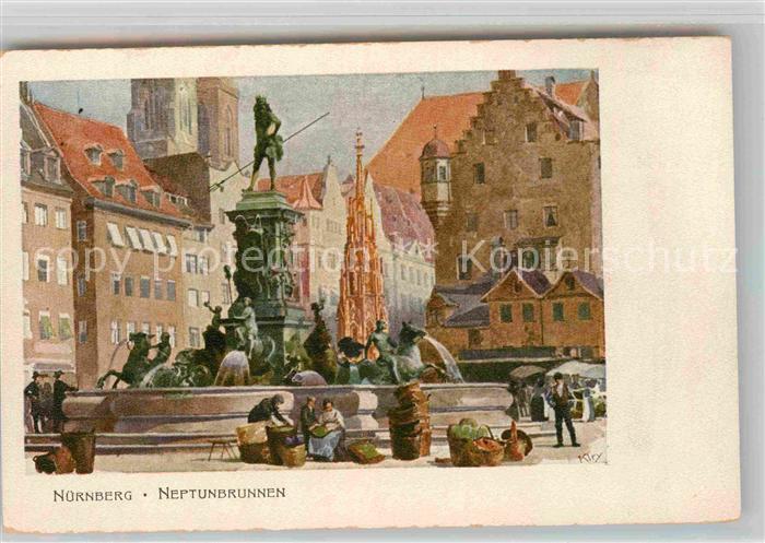 Kley Nürnberg Neptunbrunnen