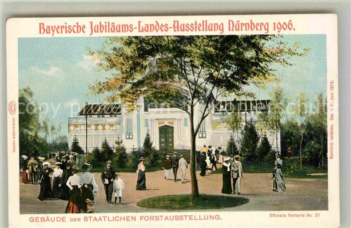 Ausstellung Bayr Landes Nuernberg 1906 Gebäude Staatliche Forstausstellung