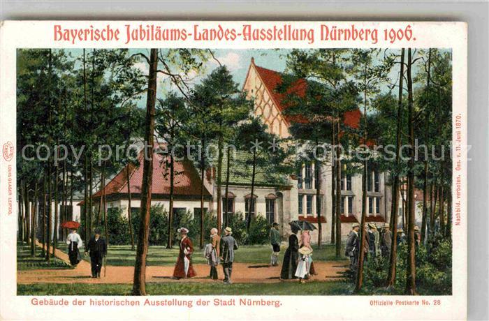 Ausstellung Bayr Landes Nuernberg 1906 Gebäude Stadt Nürnberg