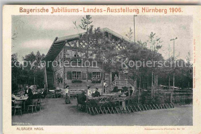Ausstellung Bayr Landes Nuernberg 1906 Allgäuer Haus