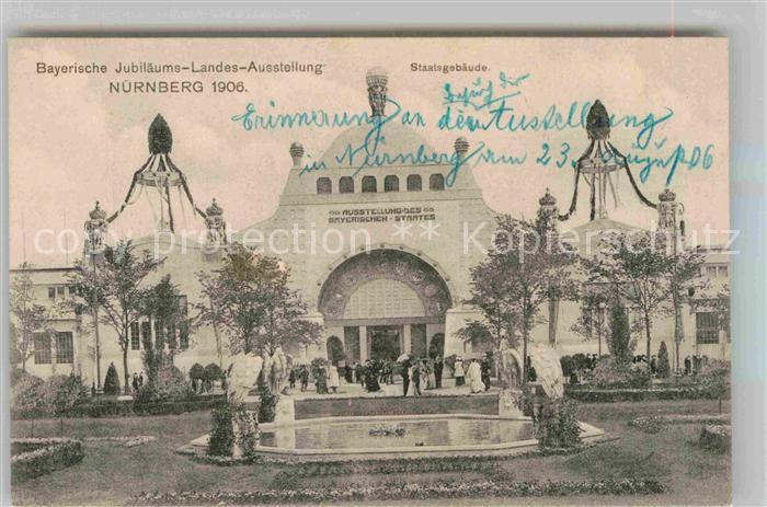 Ausstellung Bayr Landes Nuernberg 1906 Staatsgebäude