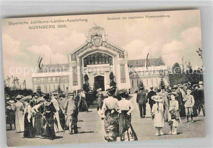 Ausstellung Bayr Landes Nuernberg 1906 Gebäude Staatliche Forstausstellung