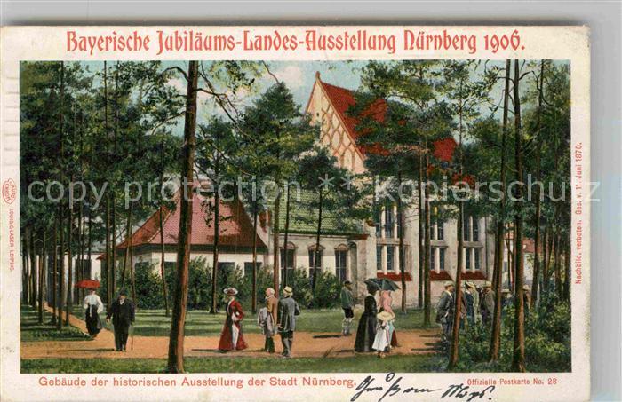 Ausstellung Bayr Landes Nuernberg 1906 Gebäude Stadt Nürnberg