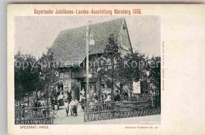 Ausstellung Bayr Landes Nuernberg 1906 Spessart-Haus