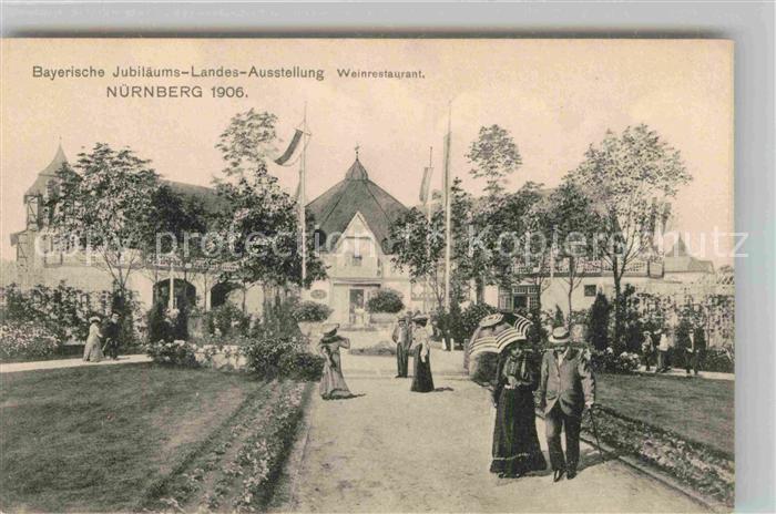 Ausstellung Bayr Landes Nuernberg 1906 Weinrestaurant