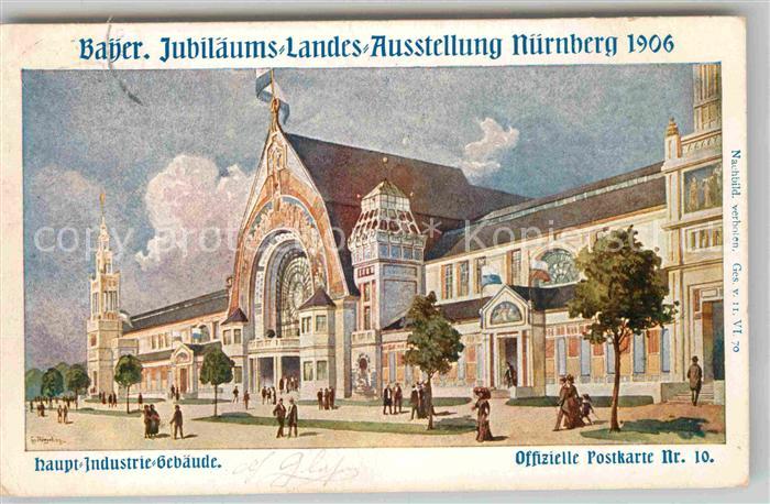 Ausstellung Bayr Landes Nuernberg 1906 Hauptindustriegebäude