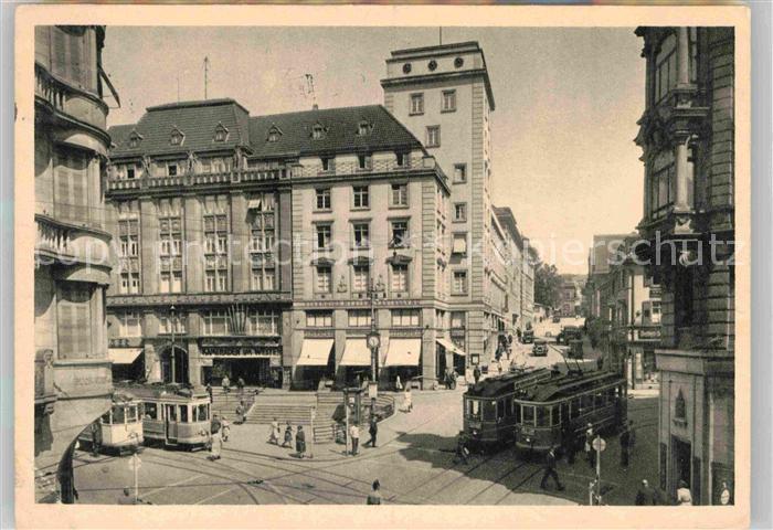 Strassenbahn Pforzheim Leopoldplatz Industriehaus