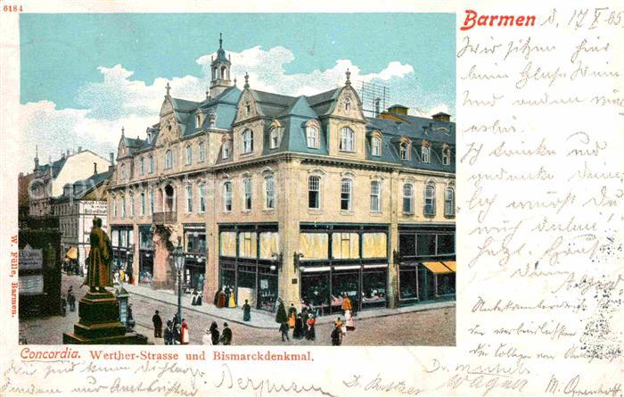Barmen Wuppertal Werther-Strasse Bismarckdenkmal