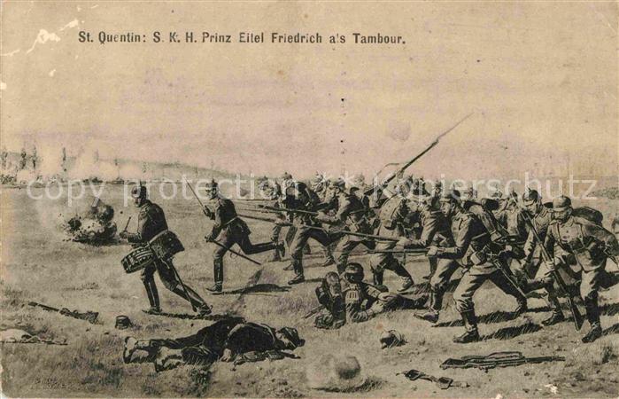 St Quentin Aisne Prinz Eitel Friedrich Tambour