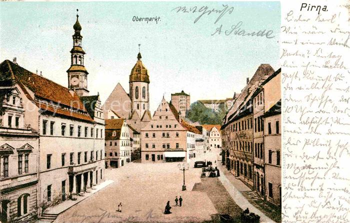 Pirna Elbe Sachsen Obermarkt