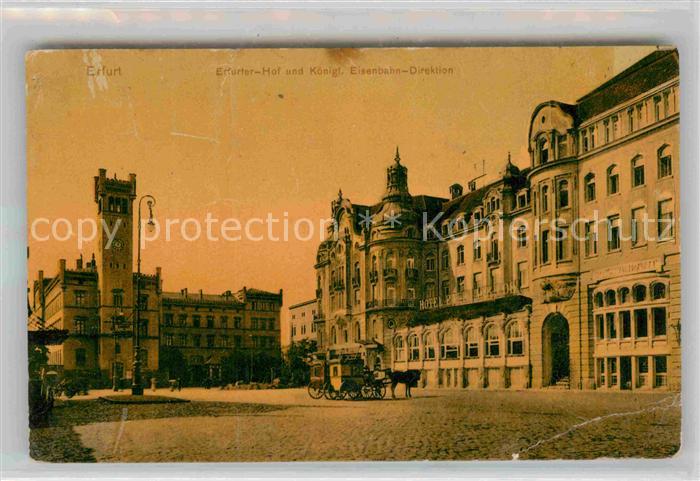 ERFURT CITY Erfurter Hof Eisenbahn Direktion