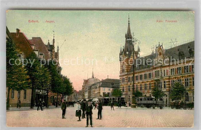 ERFURT CITY Anger Kaiserliches Postamt