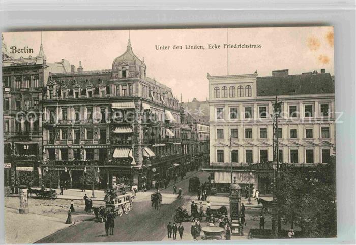 BERLIN CITY Unter den Linden Ecke Friedrichstrasse