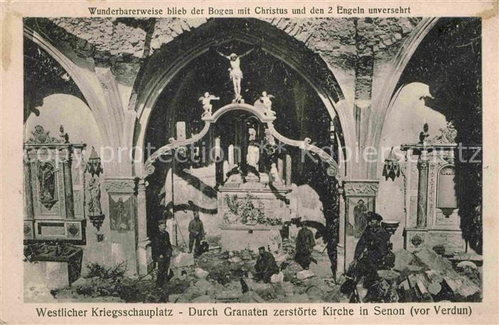 Senon WK1 Zerstörte Kirche in Senon