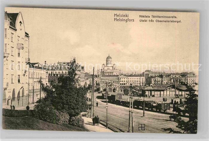 Helsinki Utsikt fran Observatorieberget