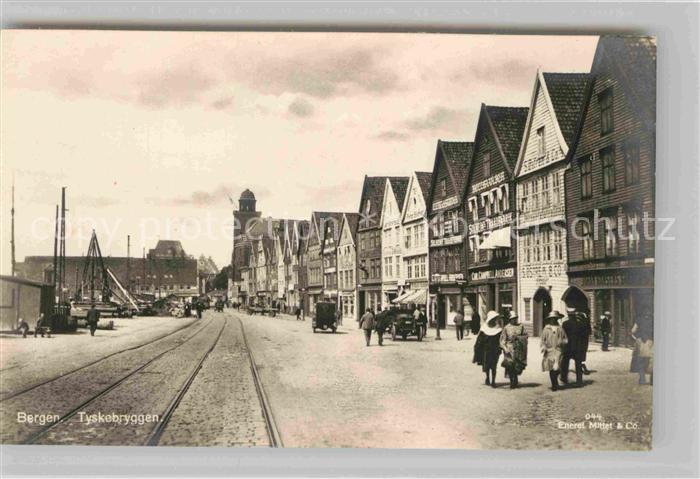 Bergen Norwegen Tyskobryggen