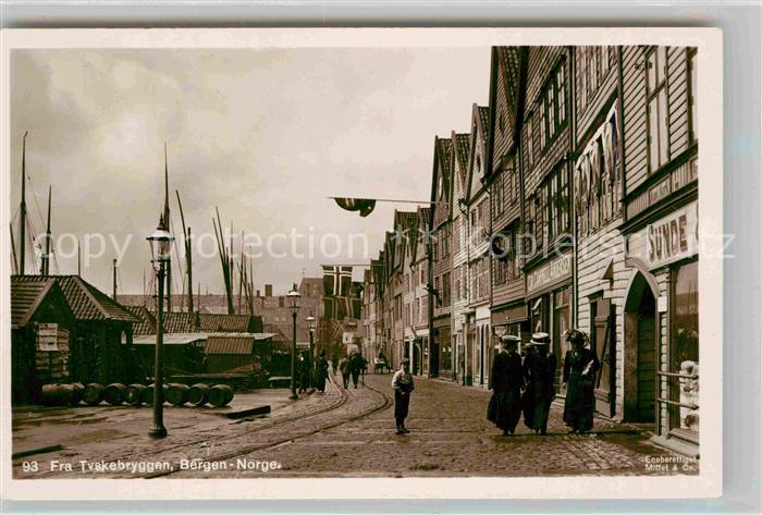 Bergen Norwegen Tyskebryggen