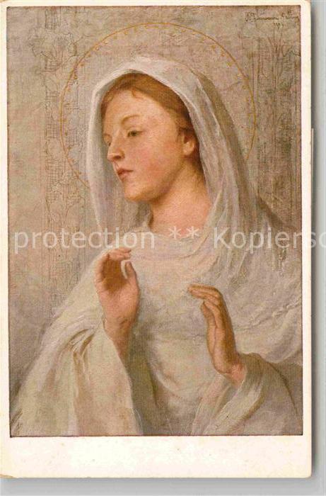 Kuenstlerkarte Max Fuhrmann Madonna