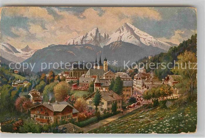 Kuenstlerkarte Hans Treiber Berchtesgaden