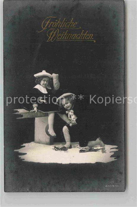 Foto SBW RPH Nr. 6009/10 Weihnachten Kinder Schlittschuh