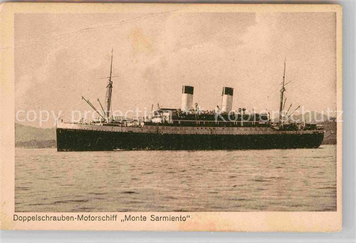 Dampfer Oceanliner Monte Sarmiento