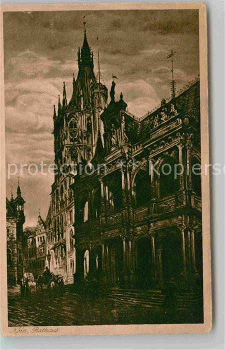 Kuenstlerkarte Paul Geissler Rathaus Köln