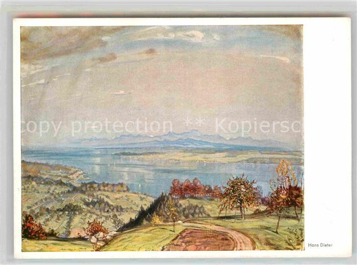 DIETER Hans (1881-1968) Bodenseekuenstler Herbst am Bodensee