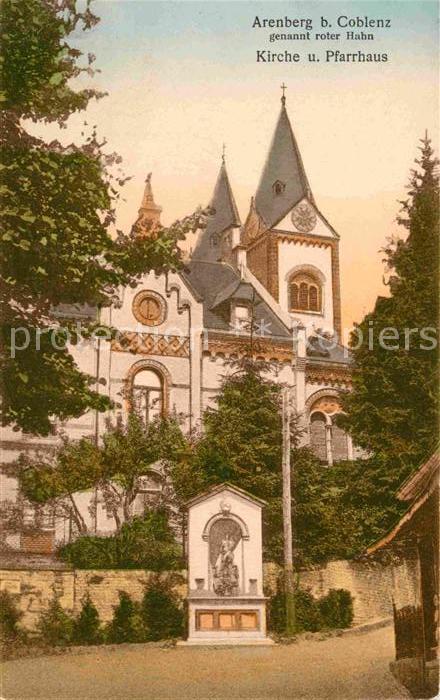Koblenz Rhein Arenberg Kirche Pfarrhaus