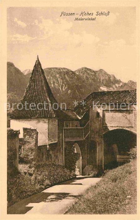 Fuessen Allgaeu Hohes Schloss Malerwinkel