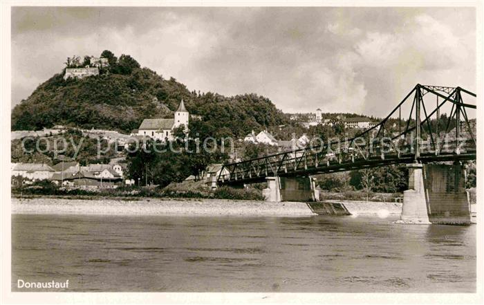 Donaustauf Bruecke Burg Kirche