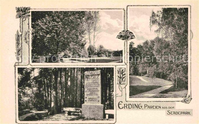 Erding Stadtpark Denkmal Diez