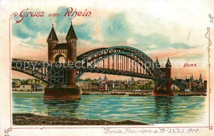 Bonn Rhein Rheinbruecke