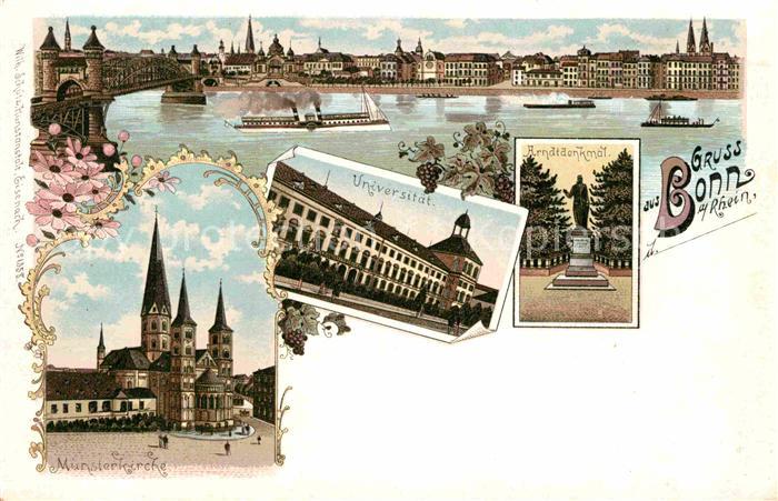 Bonn Rhein Muensterkirche Arndtdenkmal Universitaet