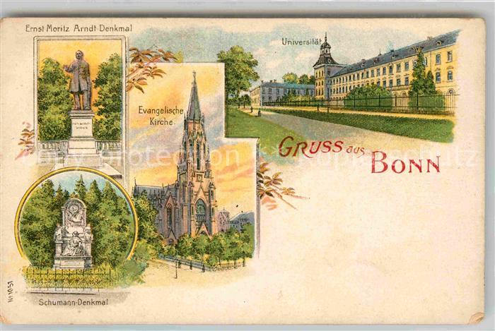 Bonn Rhein Schumann Denkmal Ernst Moritz Arndt Denkmal Evangelische Kirche