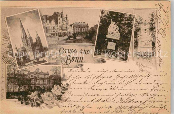 Bonn Rhein Muensterkirche Kriegerdenkmal Coblenzer Tor Robert Schumann Denkmal