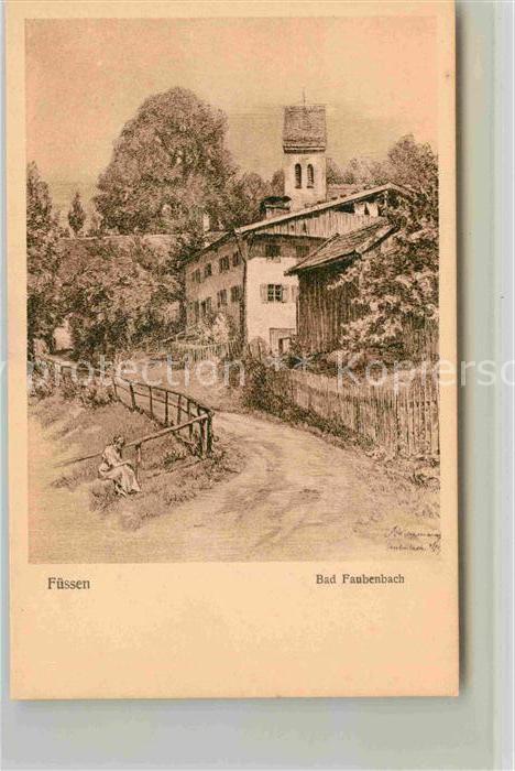 Faulenbach Fuessen Kuenstlerkarte Panorama