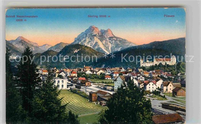 Fuessen Allgaeu Saeuling Neuschwanstein