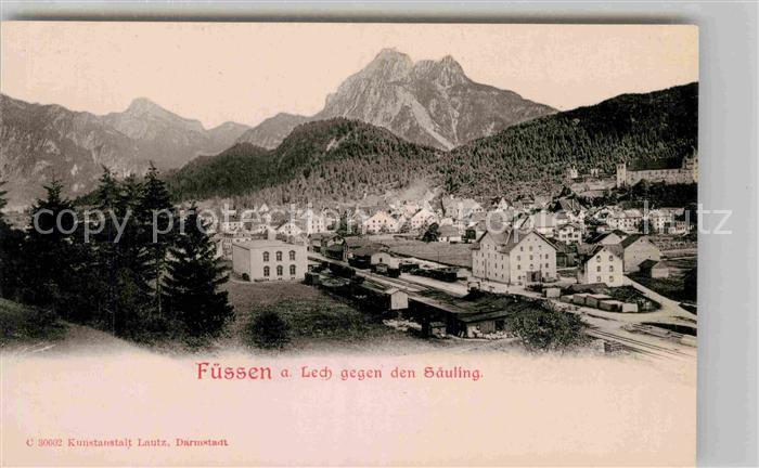 Fuessen Allgaeu Saeuling Panorama
