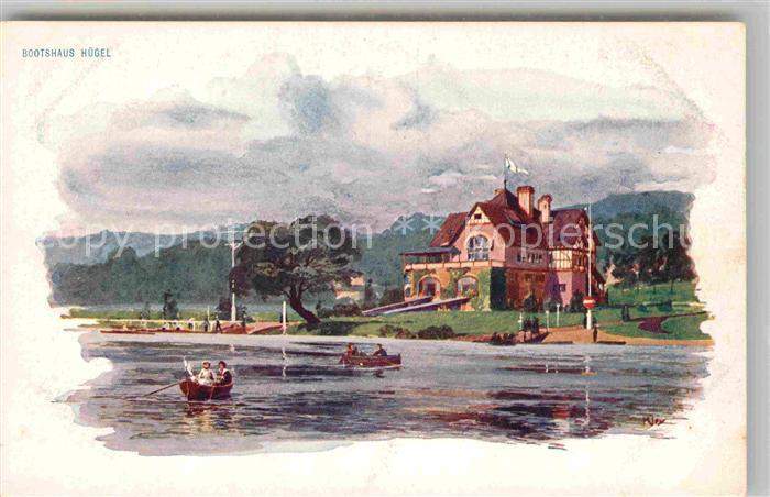 Essen Ruhr Bootshaus Huegel Kuenstlerkarte
